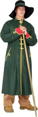 Nachtwächter Kostüm Wärter Hirte für Herren Gr. L-XL grün Schäfer Fasching Karneval Mottoparty