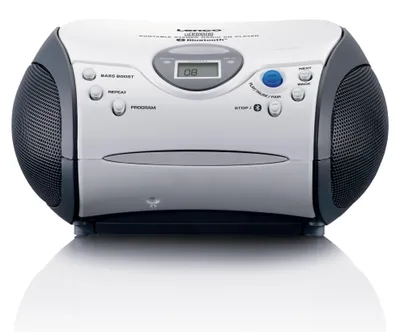 Produktbild von Lenco SCD-24BT WHBK - Tragbarer CD-Player mit UKW-Radio und Bluetooth®, Weiß/Schwarz