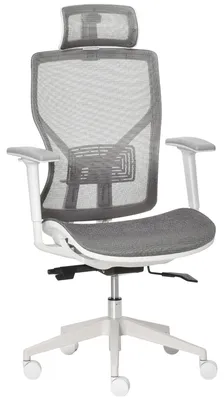 Produktbild von Bš¹rostuhl Schreibtischstuhl Drehstuhl Gamingstuhl mit Kopflehne Lendenkissen 3D-Armlehne 3 Stufen 360¡ã-Drehr?der h?henverstellbar ergonomisch Mesh-Stoff Schaumstoff Grau 67 x 65 x 120-128 cm