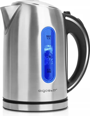 Produktbild von Aigostar Wasserkocher 2200W, 1,7L, Led, Stahl 304 Bpa Frei, 360°