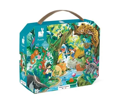 Obrázok produktu pre Janod Puzzle Detské puzzle 6 rokov 100 dielikov Dobrodružstvá v krajine Inkov