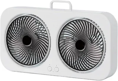 Immagine prodotto di VHV - Ventilatore da campeggio - Ventilatore da campeggio con luce - Ricaricabile tramite USB - Ideale per campeggio, tende, camper