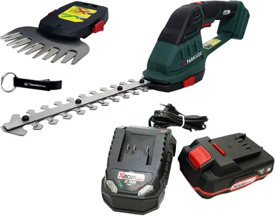 Zdjęcie produktu dla Akumulatorowe nożyce do krzewów PARKSIDE® 20V 2w1 PAGS 20 (z akumulatorem 1x2Ah) w zestawie HEADNMORE® + brelok HEADNMORE®