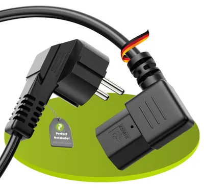 Zdjęcie produktu dla Kabel zasilający do urządzeń chłodniczych, 3-żyłowy, 2,0 m, wtyk z uziemieniem