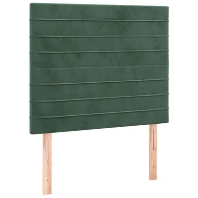 Produktbild von Kopfteil Dunkelgrün 80x5x118/128 cm Samt