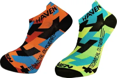 Produktbild von HAVEN Knöchelhohe Fahrradsocken - SNAKE NEO - mehrfarbig 37-39