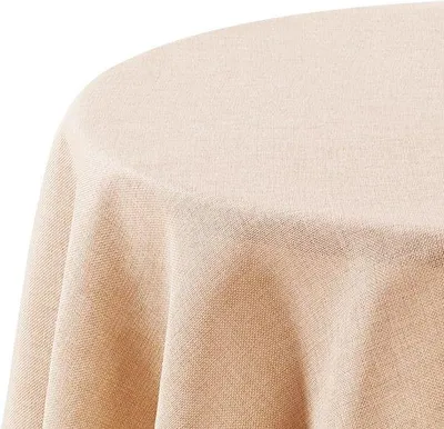 Produktbild von Tischläufer mit Wasserabweisung - Rund 140cm, Zartrosa, Waschbar, Einzelstück.