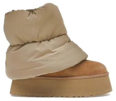 Productafbeelding van UGG Classic Mini Dipper Puffer Boot, kleur Amphora Chestnut (dames), maat EU 37
