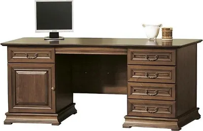 Productafbeelding van Bureau, computerbureau, designbureau, kantoorbureau, houten werkplek