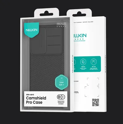 Immagine prodotto di Nillkin Camshield Pro Custodia per Samsung Galaxy S25 con copertura della fotocamera - Nero