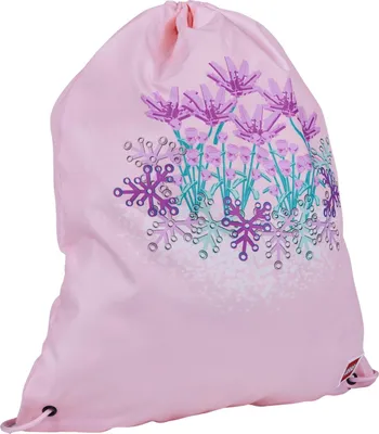 Image de Sac à cordon LEGO pour enfants, motif floral, léger