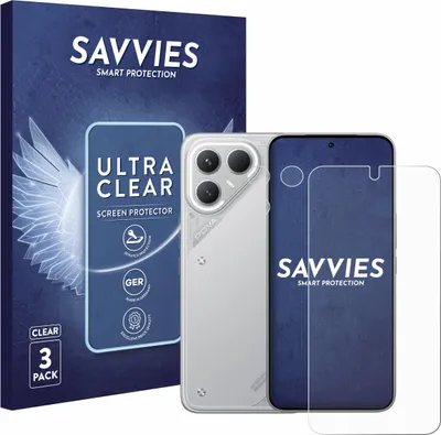 Produktbild von 6x Für Tecno Pova 7 Pro (Display+Kamera) Schutzfolie Savvies Displayschutz Display Schutz Folie Klar Transparent