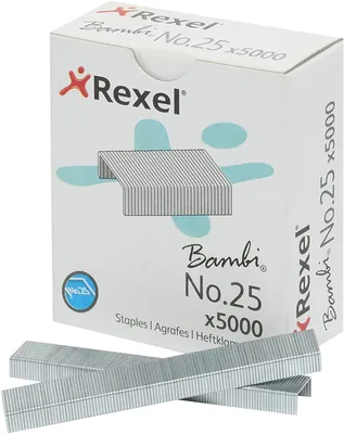 Image de Agrafes Rexel n° 25 zinguées 5.000 pièces