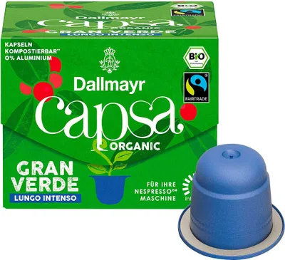 Immagine prodotto di Dallmayr 098000000 Dallmayr Capsa Gran Verde Lungo Intenso Kaffeekapseln Arabicabohnen kräftig 10 Portionen