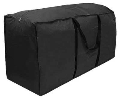 Image de Sac de rangement pour meubles de jardin, pour l'extérieur, jardin, imperméable, léger, sac à main, coussins, noir (L : 173 x 76 x 51 cm)