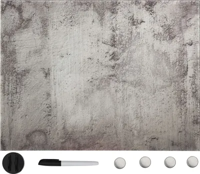 Image de Tableau noir magnétique mural Verre 80x60 cm
