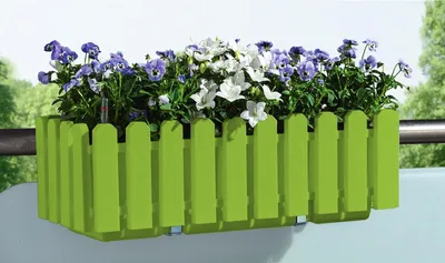 Produktbild von Blumenkasten mit Wasserspeicher Nessa 50 cm Grün