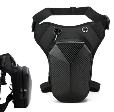 Produktbild von Beintasche Motorrad Wasserdicht Oberschenkeltasche Herren Damen Verstellbar Schwarz