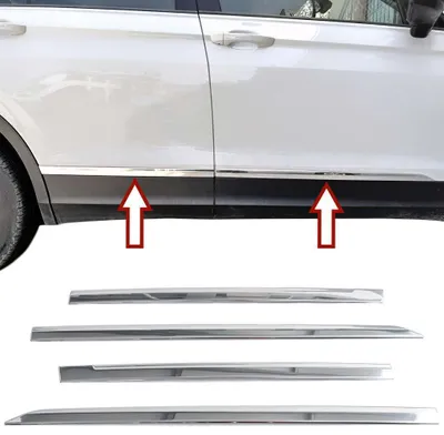 Produktbild von Edelstahl Chrom Türleisten für VW Tiguan II | Typ AD1 | BJ ab 2016>