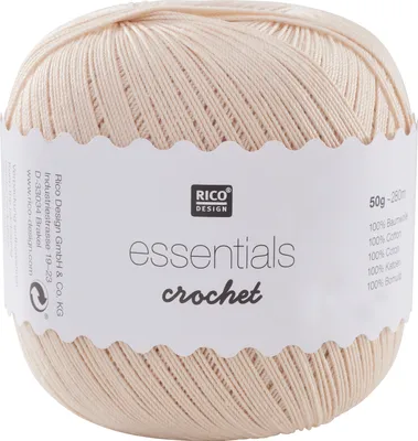 Produktbild von Rico Design Essentials Crochet, 50 g Beige