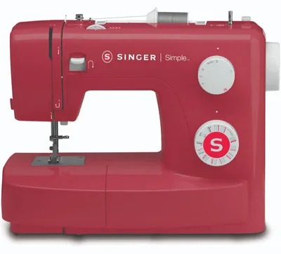 Produktbild von SINGER Simple 3223, Beere, Automatische Nähmaschine, Nähen, 4 Step, Elektro