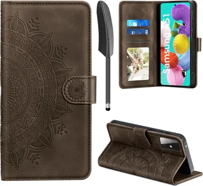 Image de Housse cuir Samsung Galaxy A51 Flip Wallet Housse marron