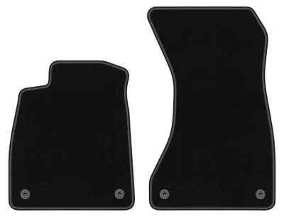 Immagine prodotto di Tappetini anteriori in moquette per Audi A5 F57 2020-2022 (cabrio) – 2 pezzi, neri, su misura – Wielganizator BASIC