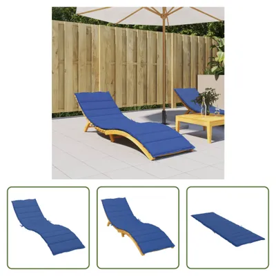 Produktbild von The Living Store Sonnenliegen-Auflage Königsblau 200x70x3 cm Oxford-Gewebe