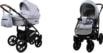 Obrázok produktu pre BabyLux® Optimal | Kočík 2v1 Set | Silver Flex | Kombinovaný kočík | Set kočíka | Bugg