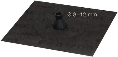 Produktbild von Siga Fentrim Manschette black Ø 8–12mm für Rohrdurchdringungen, Kabel, Leerrohre