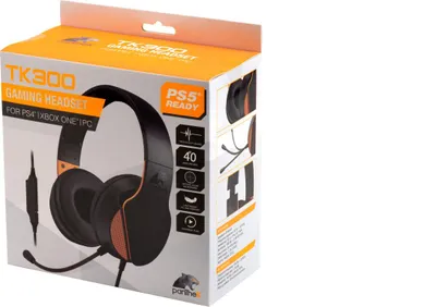 Immagine prodotto di Panthek PTK-HDS-TK3 cuffia e auricolare Cuffie Cablato A Padiglione Gaming Nero, Arancione