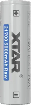 Immagine prodotto di Batteria ricaricabile XTAR Raw Li-ion 21700 5000 mAh 3,6 V 15 A