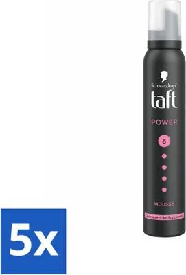 Produktbild von Taft - Haarschaum - Power 5 - Seidiger Halt - 200 ml - Vorteilspack - 5 Stücke