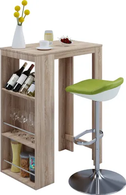 Obrázok produktu pre Drevený barový stôl Barový stôl Bistro stôl Oktola
