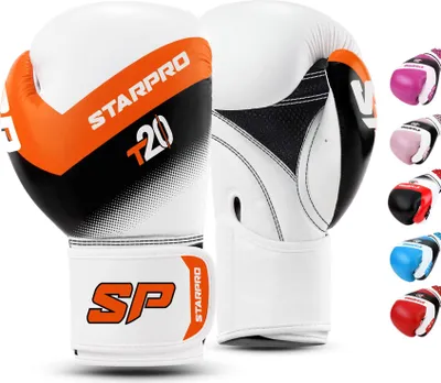 Produktbild von Starpro T20 Boxhandschuhe Kinder für kleine & zarte Hände - Kinder Boxhandschuhe, Boxhandschuhe Kinder 6 Jahre, Boxhandschuhe Kinder 10 Jahre, Box Handschutz Kinder, Kinder Boxset, Kinder Box Set