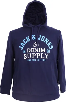 Produktbild von Jack & Jones Sweat Hoody in großen Größen, navy, Größe:3XL