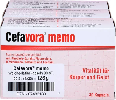 Produktbild von Cefavora memo (Weichgelatinekapseln), 90 St KAP