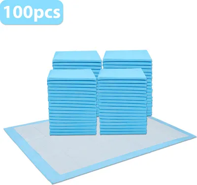 Produktbild von EINFEBEN 100X Welpenunterlage 60x45cm extrem saugfähig Trainingsunterlagen Hunde-Pads