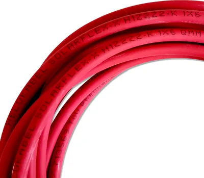 Produktbild von Solarkabel | H1Z2Z2-K | 6mm² | verzinnt | Rot | Meterware