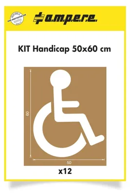 Produktbild von A.M.P.E.R.E. Schablonenset Schablonen KIT Handicap 50 cm x 60 cm