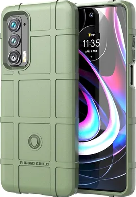 Produktbild von Mobigear Rugged Shield  Motorola Edge (2021) Hülle Flexibles TPU Backcover Stoßfest - Grün