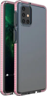 Image de Spring Case Pokrowiec Żelowe Etui Z Kolorową Ramką Do Samsung Galaxy M51 Jasnoróżowy
