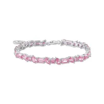 Produktbild von Thomas Sabo Armband Damen Heritage Glam A2144‑051‑9‑L19V Silber/ Pink