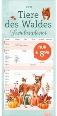 Image de Agenda familial 2027 « Les animaux de la forêt »