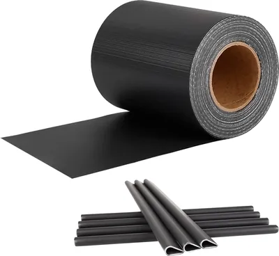 Obrázek produktu pro JOIEYOU stínící pásky PVC plotová stínící fólie 35m x 19cm, s klipy Neprůhledná stínící fólie proti UV záření, pro dvojité ploty plotové stínící fólie (antracit)