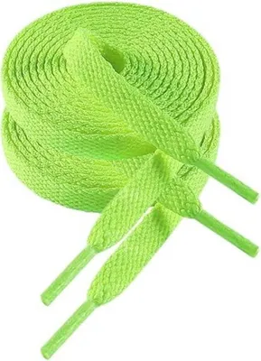Obrázok produktu pre Biele šnúrky do športových tenisiek, dĺžka 120 cm, šírka 8 mm