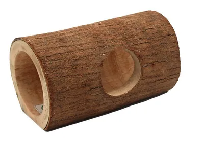 Produktbild von HUGRO® Wongan-Tunnel aus Mahagoni – Tunnel & Versteck für Nager & Reptilien