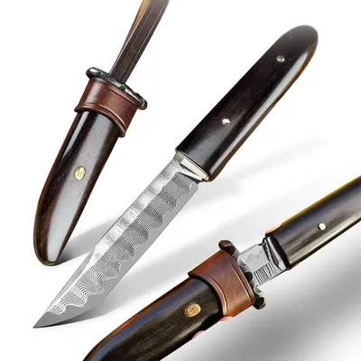 Zdjęcie produktu dla Nóż outdoorowy HARAHU KU-31416 - Brązowy KP31416