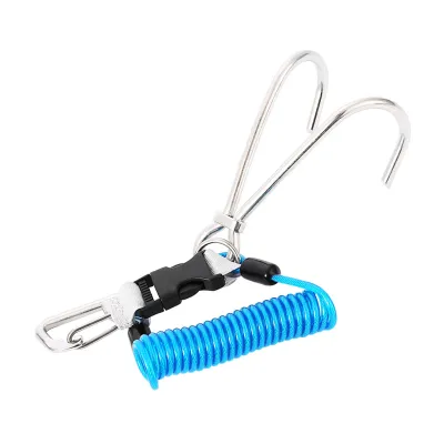 Image de Support de sécurité pour la plongée sous-marine, Edelstahl 316 Riffhaken, starker Unterwasserhaken, blau