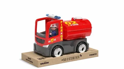 Obrázek produktu pro ECO MultiGO Fire - Hasičské auto s hasičem - Auto s Igráčkem